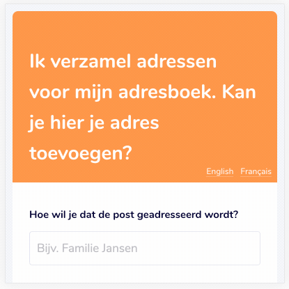 De link is in meerdere talen beschikbaar